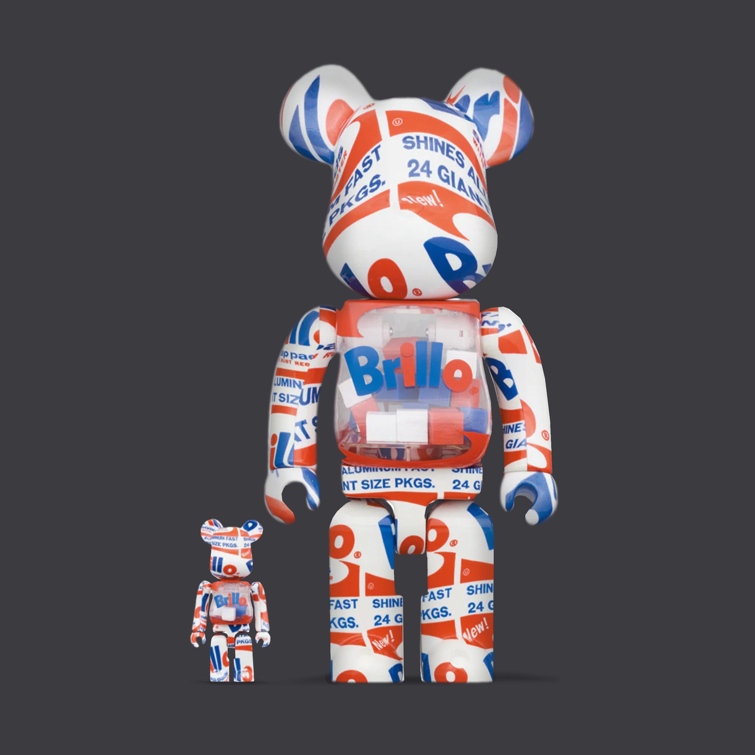 BEARBRICK 400% ANDY WARHOL BRILLO 2022 2-PACK – Dolly Noire